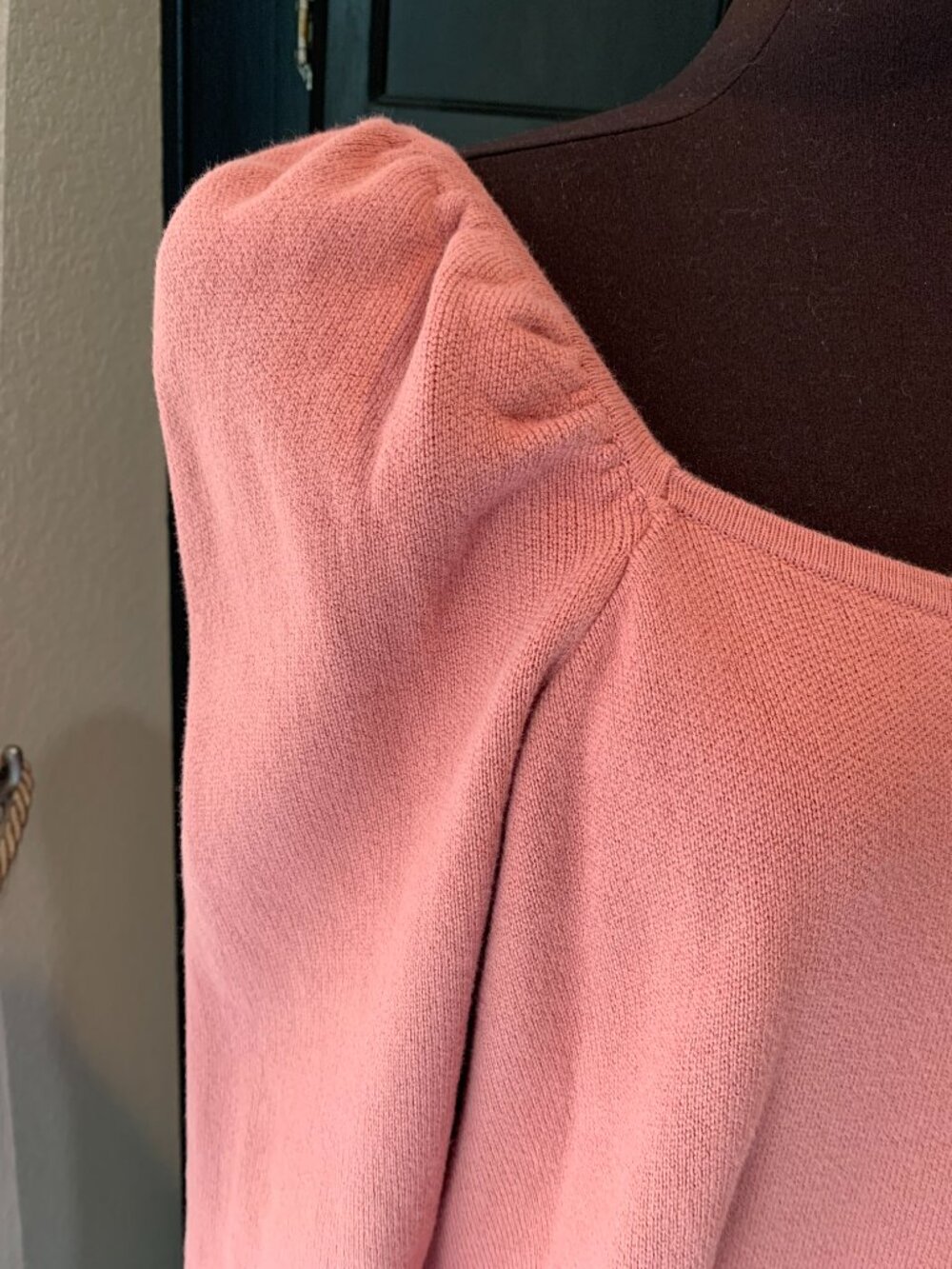 All Worthy Hunter McGrady Puff Sleeve Sweater - Canyon Rose EUC XL - Picture 4 of 10